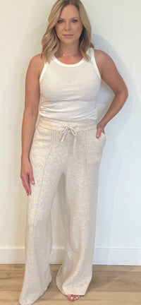 Winter Knit Pants-Ivory
