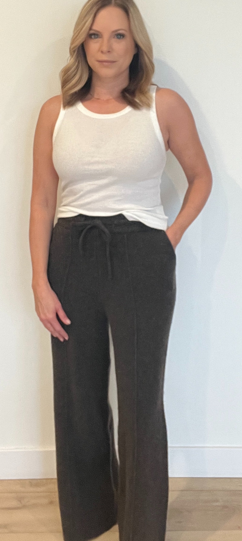 Winter Knit Pants-Mocha