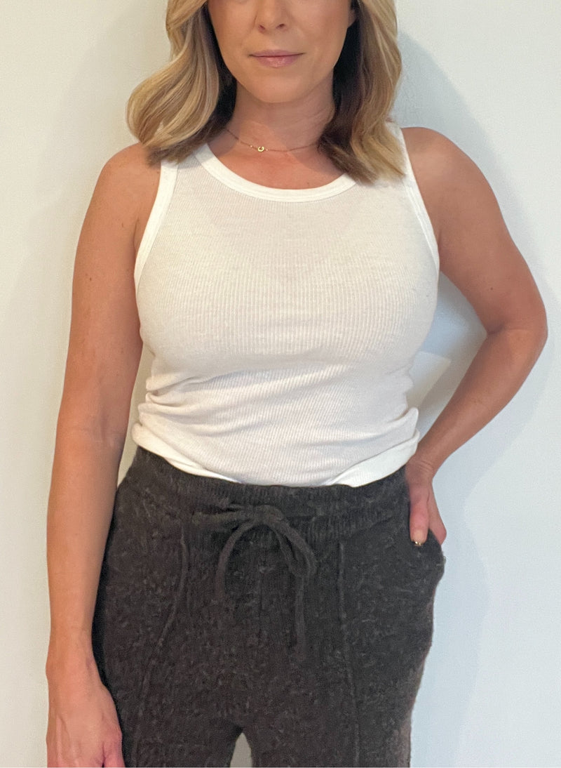 Winter Knit Pants-Mocha