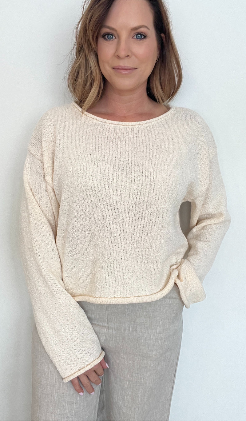 Evening Sun Sweater-Cream