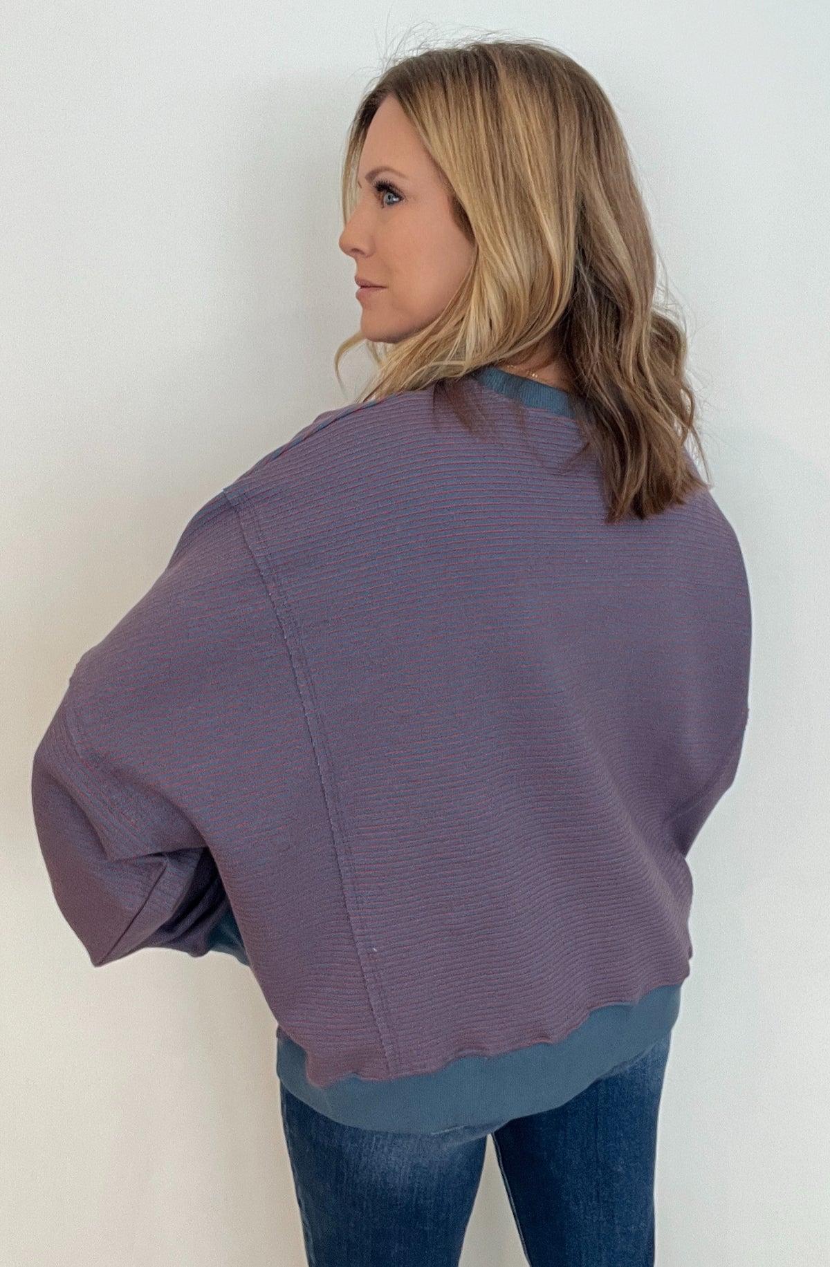 The Cal Pullover-Red/Blue