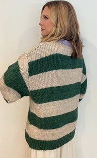 Brenton Oversized Sweater-Green
