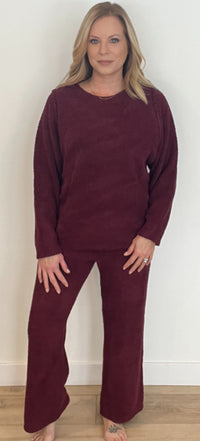 Marshmallow Lounge Set-Cherry