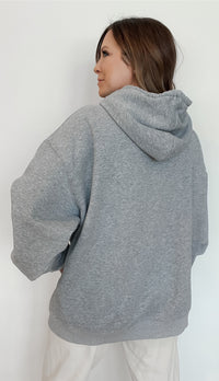 RESTOCKED-Saturdays Oversized Hoodie-Grey