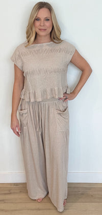 Easy Days Ahead Set-Beige