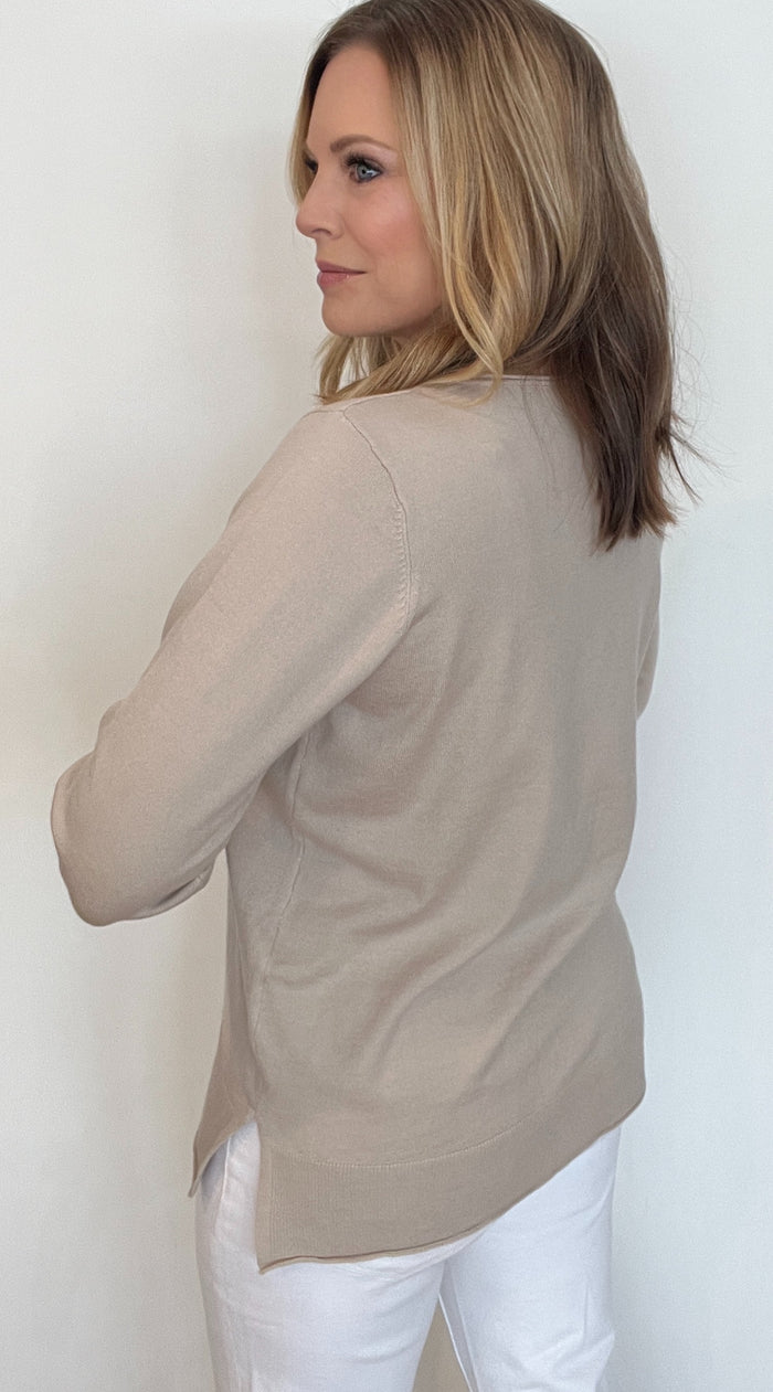 Everyday Lightweight Sweater-Champagne