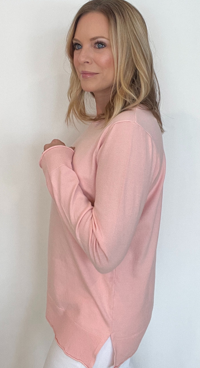 Everyday Lightweight Sweater-Ballet Pink