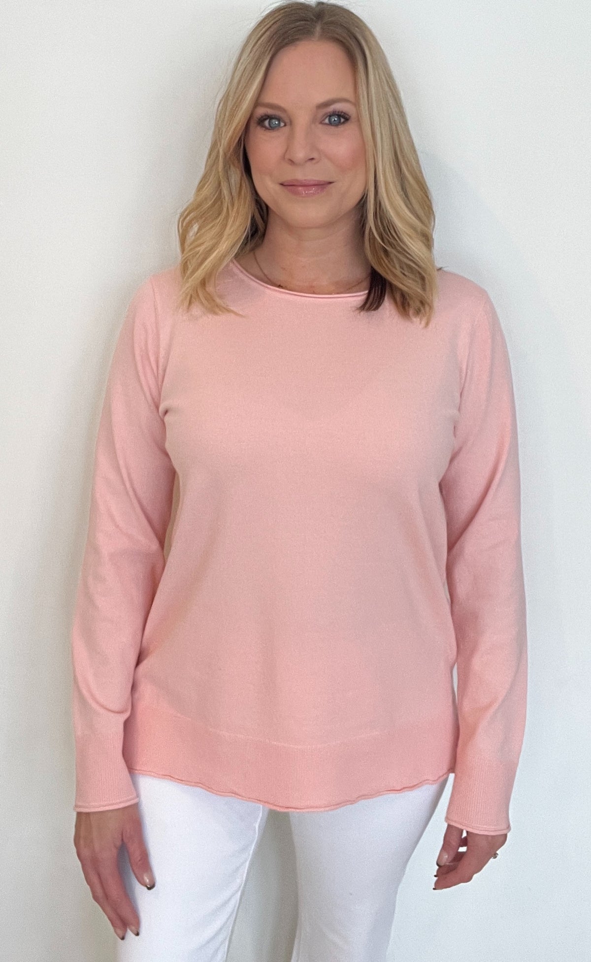 Everyday Lightweight Sweater-Ballet Pink