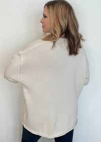 Boyfriend Oversized Sweater-Oatmeal