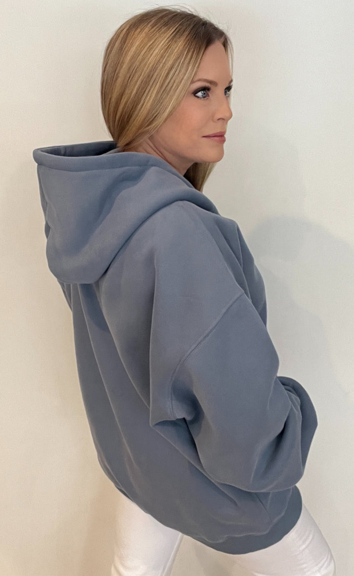 Saturdays Oversized Hoodie-Blue