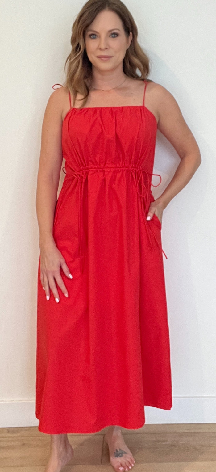 Isadora Dress-Red