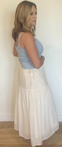 The Cleo Skirt-Cream