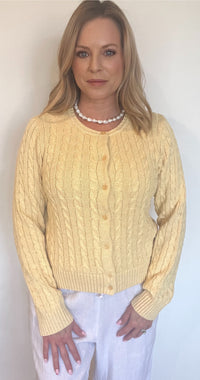 Sunbeam Cotton Cardigan-Yellow