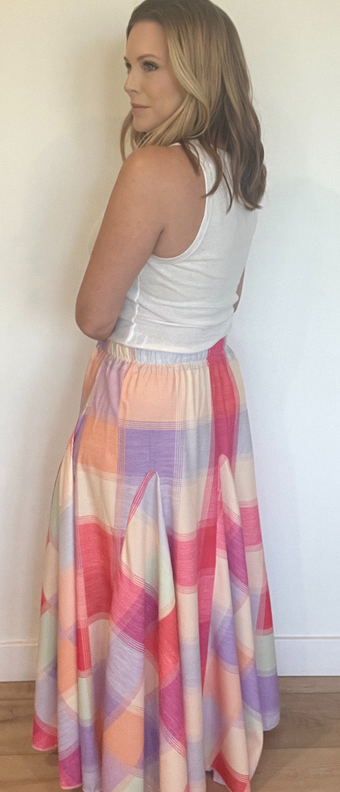 Outside The Lines Skirt-Multi Color