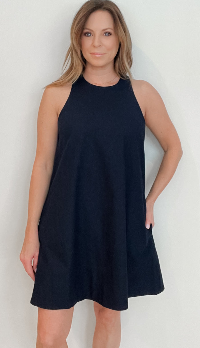 Delmore Dress-Navy