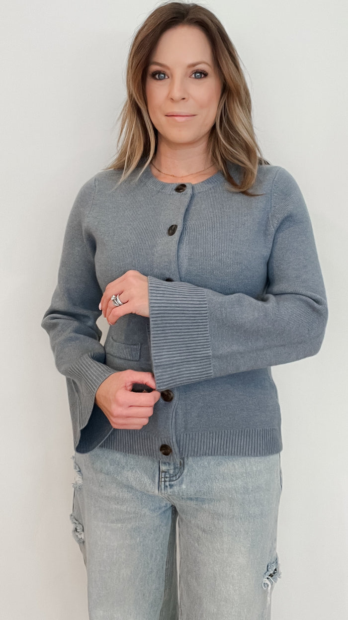 Tyler Cardigan-Blue