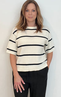 Viola Sweater-ivory/Black