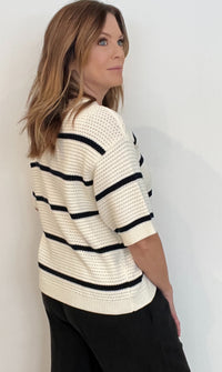 Viola Sweater-ivory/Black