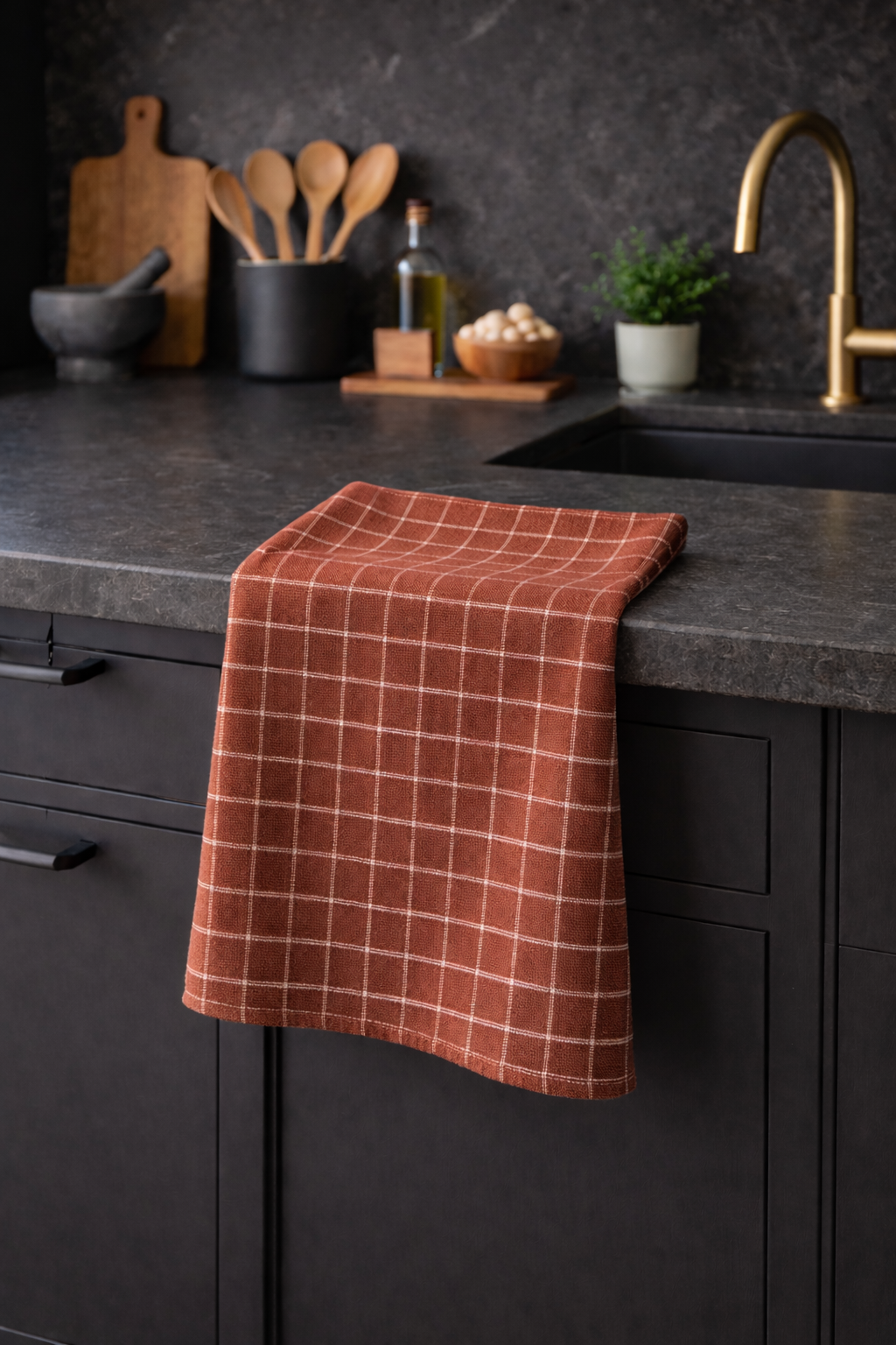 Harvest Plaid Tea Towel