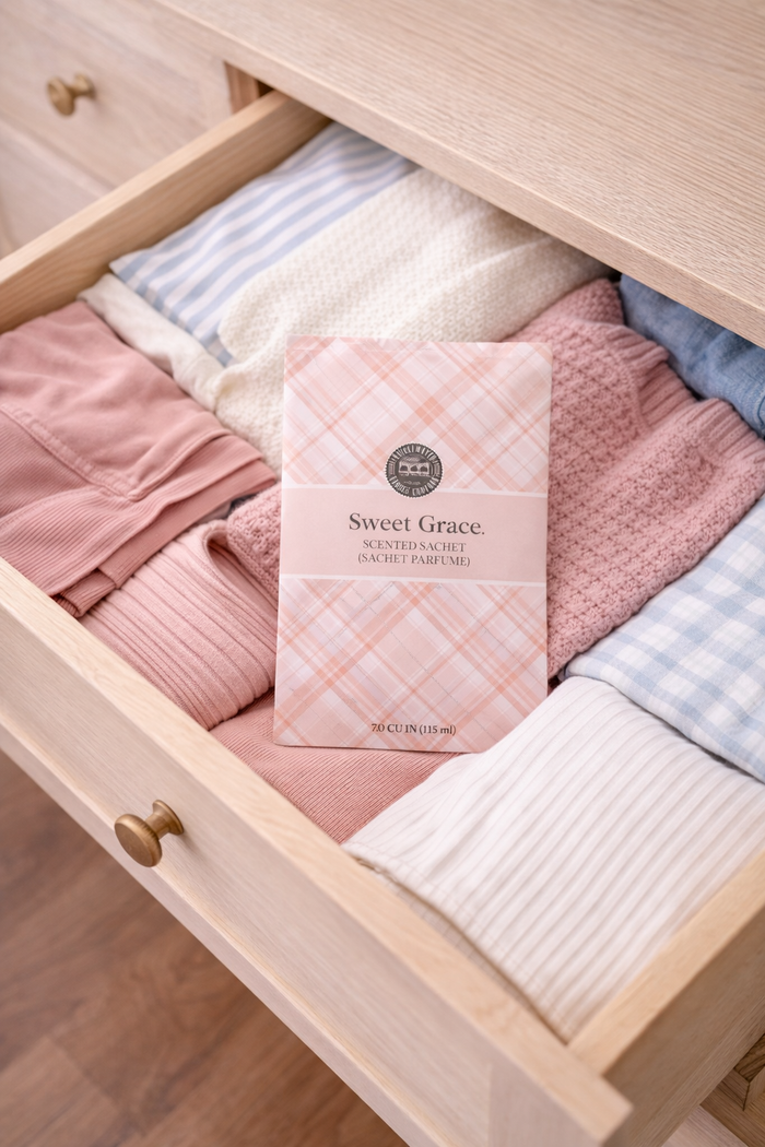 Sweet Grace Scented Sachet-Plaid