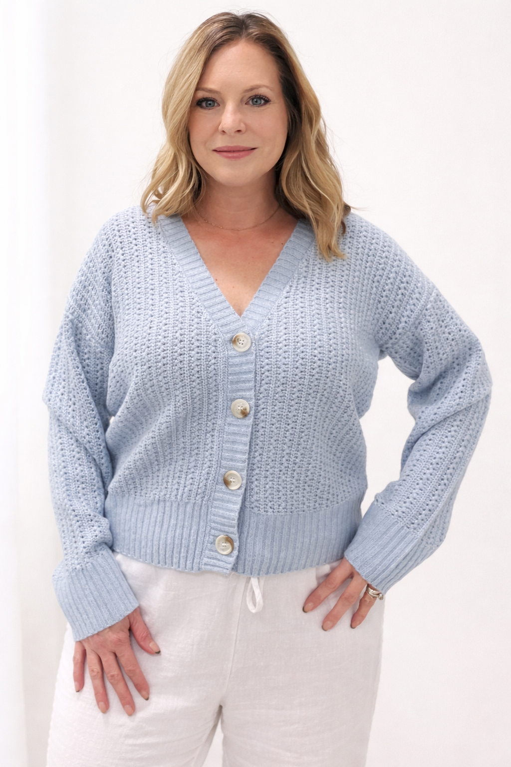 Pacific Shores Cardigan-Blue