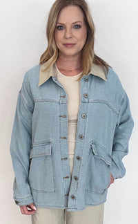 The Jetty Cotton Jacket-Light Denim