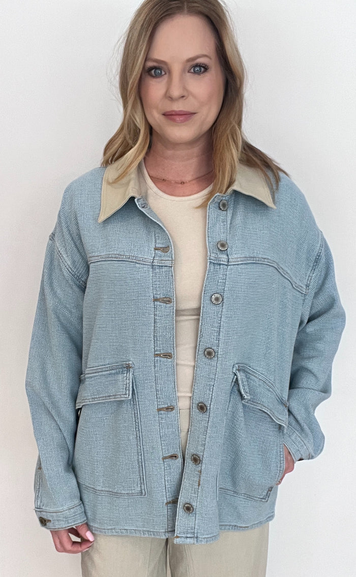 The Jetty Cotton Jacket-Light Denim