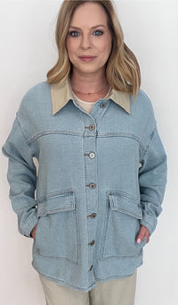 The Jetty Cotton Jacket-Light Denim