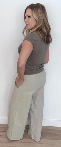 Sandbar Cotton Pants-Stone