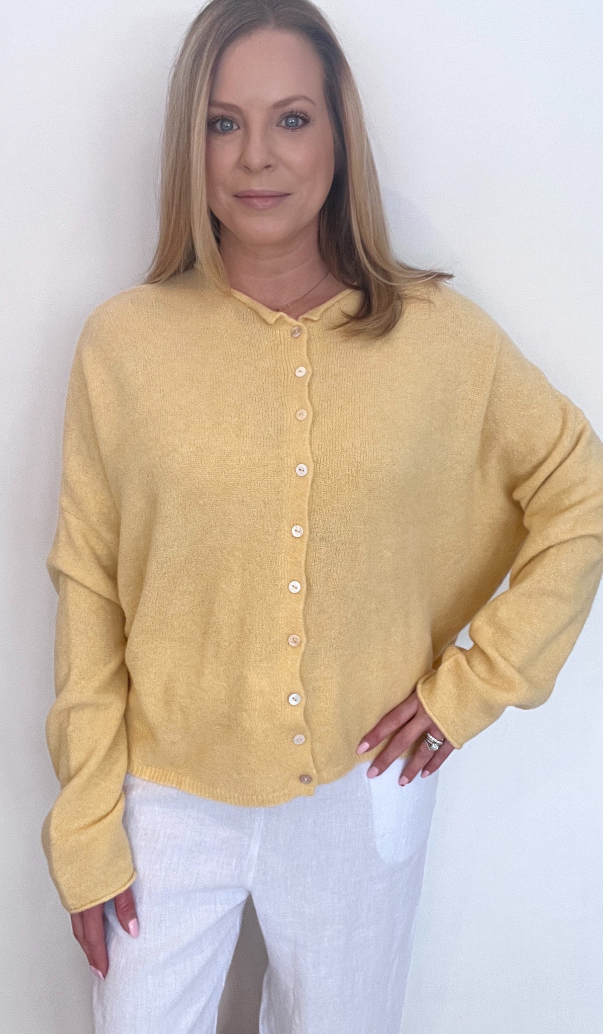 Shelby Cardigan-Honey