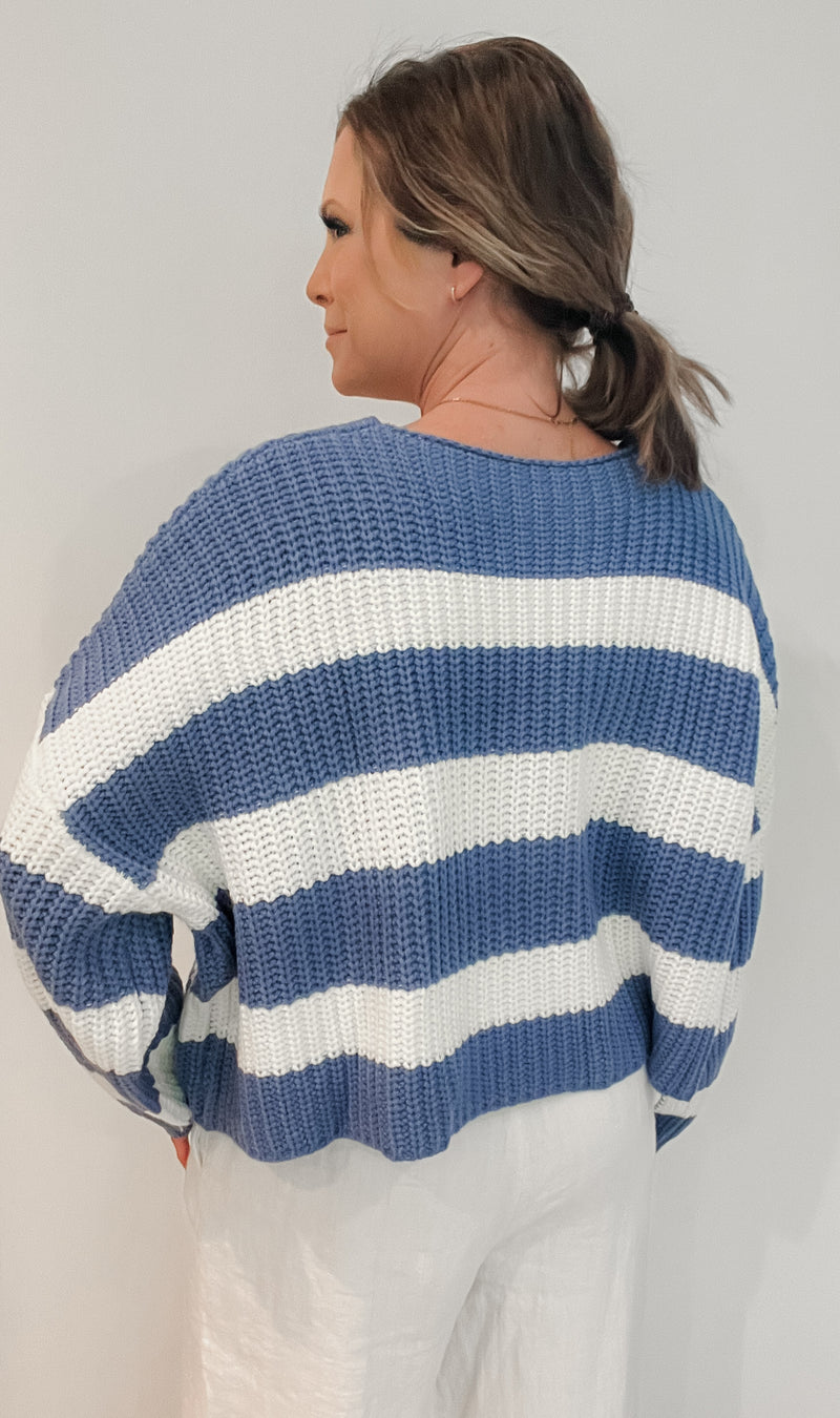 Catalina Stripe Cardigan