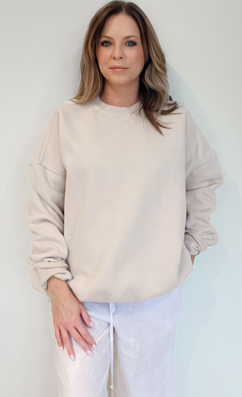 The Everyday Sweatshirt-Sandstone