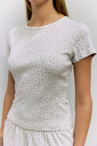 The Adalynn Cotton Set-Grey Multi