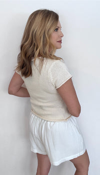 Seacliff Woven Shorts-White