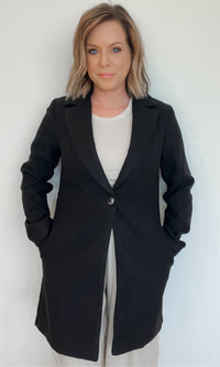 Conway Brushed Coat-Black