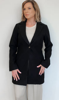 Conway Brushed Coat-Black