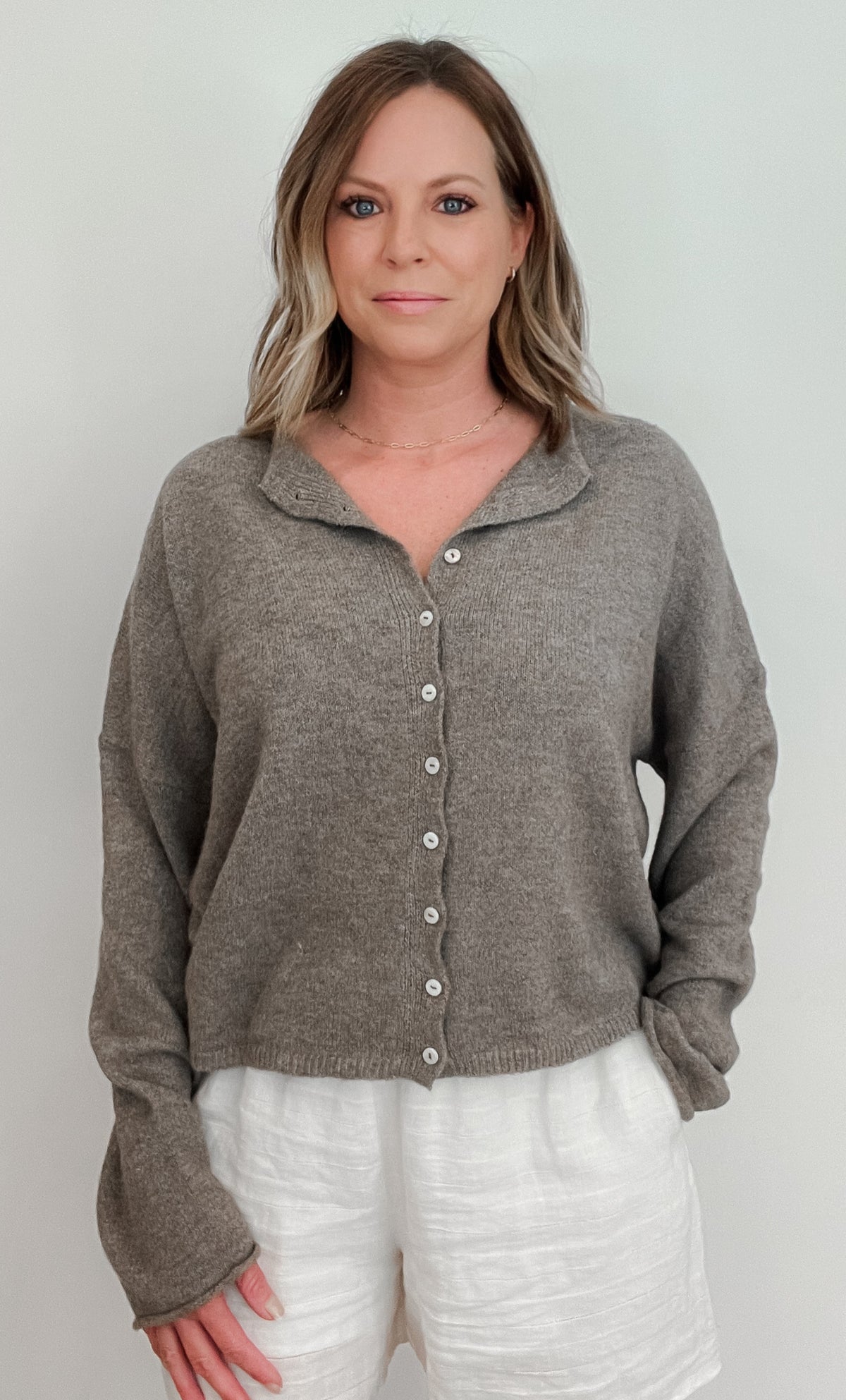 Shelby Cardigan-Mocha