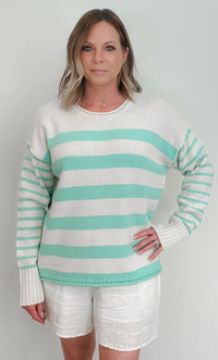 Cream Mint Sweater