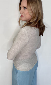 Harbor Lace Top-Oatmeal