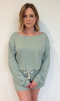 The Basics Pullover-Sage
