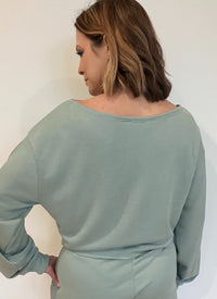 The Basics Pullover-Sage