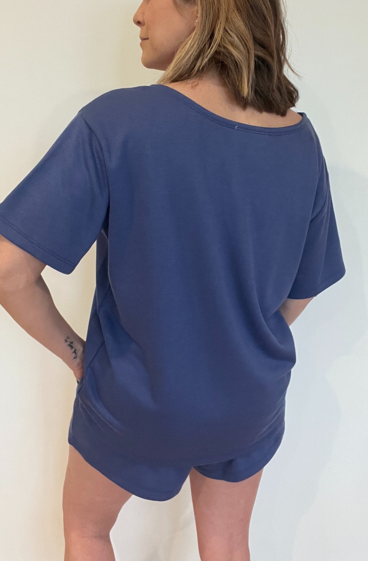 The Basics Tee-Indigo