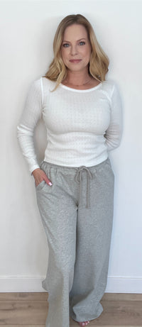 Offshore Cotton Sweatpants-Grey