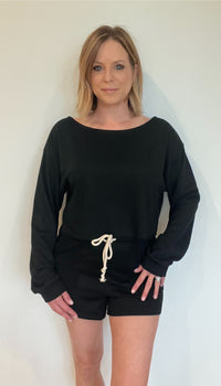 The Basics Pullover-Black