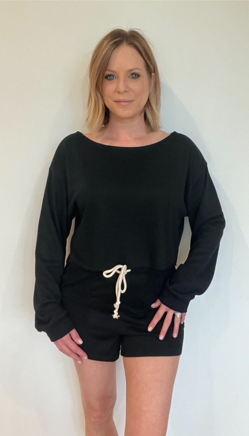 The Basics Pullover-Black
