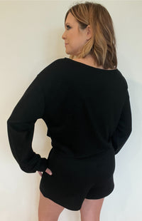 The Basics Pullover-Black