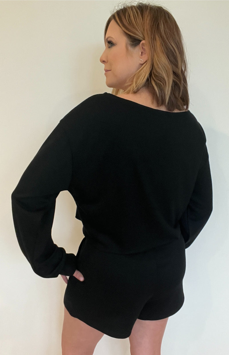 The Basics Pullover-Black
