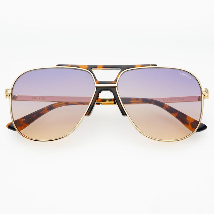 Logan Aviator Sunglasses-Sunrise