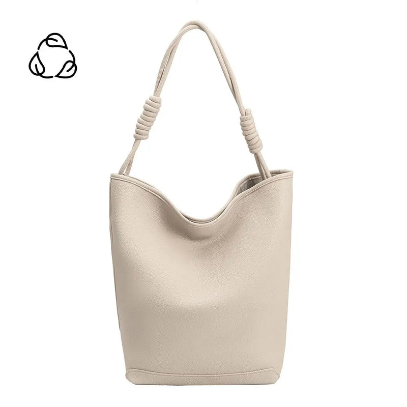 Adeline Vegan Leather Tote-Ivory