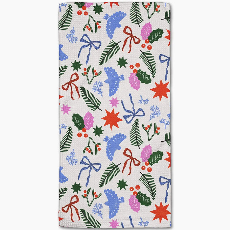 Christmas Garden Party Bar Towel